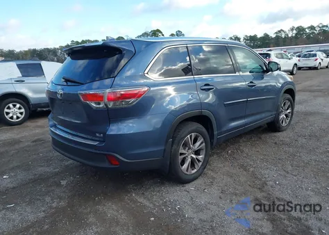 2015 Toyota Highlander Xle V6 from USA, damaged, VIN 5TDKKRFHXFS107759